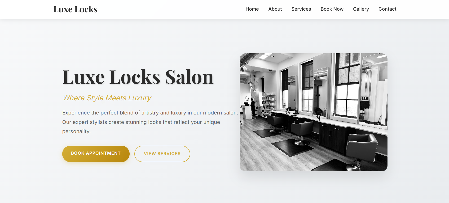 Salon website